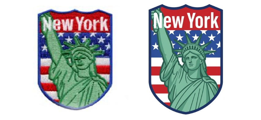 Embroidery patch to vector-2