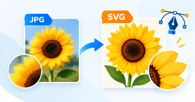 convert JPG to SVG without losing quality