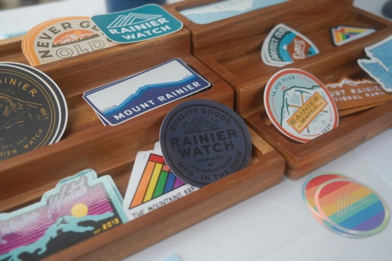 Custom printed stickers and labels made from vector artwork