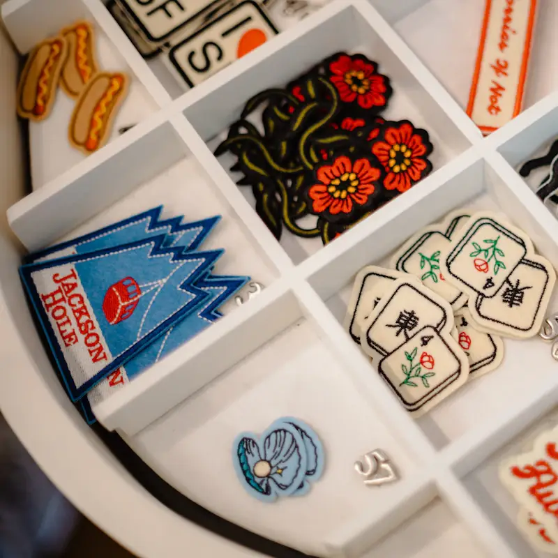 Embroidered patches made from vector files for embroidery