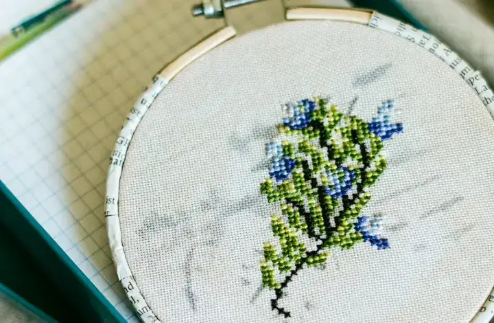 Embroidery design made from an AI vector file