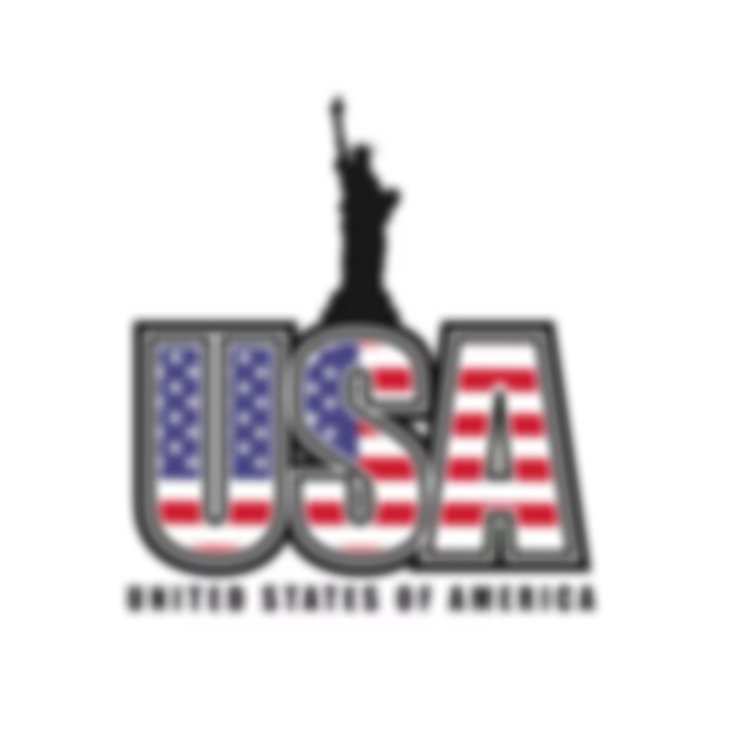 Fix blurry logo – pixelated USA Statue of Liberty logo before vector conversion