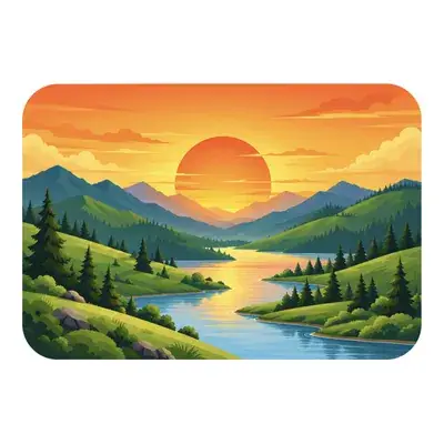 Illustration JPG to vector - landscape artwork