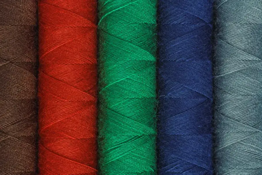 Embroidery threads for a digitized vector logo