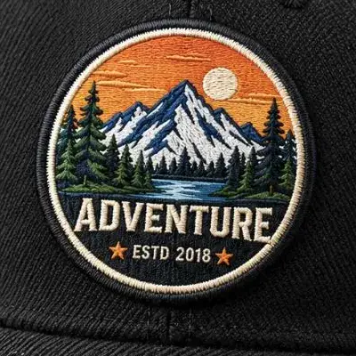 Embroidered patch from vector artwork