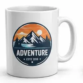 Promotional mug vector logo
